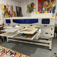 Printer kaus Printer Dtg kecepatan tinggi stasiun ganda Peralatan cetak Inkjet bahan fleksibel otomatis