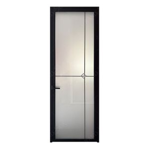 Porte <span class=keywords><strong>de</strong></span> sécurité à battant en verre économique <span class=keywords><strong>cadre</strong></span> en aluminium intérieur insonorisé porte en verre battante moderne pour bureau cuisine <span class=keywords><strong>toilette</strong></span> - Product Image 3