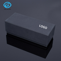 Étui à lunettes rigide personnalisable avec logo et motif de dessin animé XingChuang TZH006 9-9,9 pouces, forme personnalisée, en cuir PU noir tendance