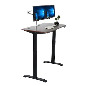 Ergonomik elektronik yüksekliği ayarlanabilir oyun kaldırma bilgisayar masası çerçevesi oturmak masaüstü standı iş istasyonu