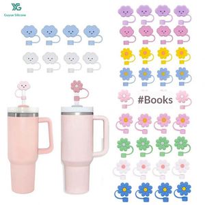 10mm Flower Silicone Straw Cap Anti Spill <b>Plug</b> Cloud Shape Reusable for Drinking Straws Protective Lid Accessory - Product Image 3