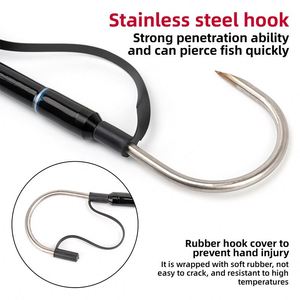 3 Sections Gaff de pêche 180cm Big Game <span class=keywords><strong>Thon</strong></span> Fishing Trolling Hook Spear Gaff Portable Boat Tackle Fishing Equipment - Product Image 5