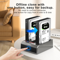 FIDECO 2,5 3,5 Sata Ide Hdd Estación de acoplamiento Duplicador Usb 3,0 Unidad de disco duro Sata Clone Estación de acoplamiento