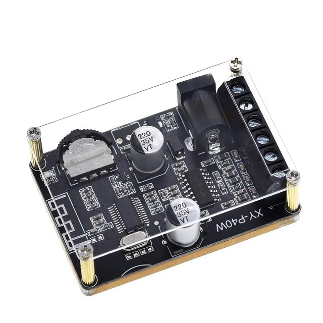 30W/40W Stereo Compatible 5.0 Digital Power Amplifier Board Module 12V/24V High-Power Digital Amplifier Module Speaker XY-P40W