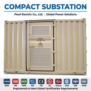 Subestación Modular Trifásica de 1600KVA 33KV/0.48KV, Estructura de Caja Prefabricada, Alta Capacidad, Distribución Exterior - Product Image 1