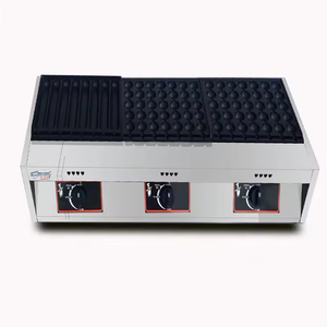 Máy nướng thịt bằng gas hai mặt chuyên nghiệp của Trung Quốc, nướng xúc xích, chiên trứng, tất cả trong một, máy làm thịt viên bạch tuộc - Product Image 4