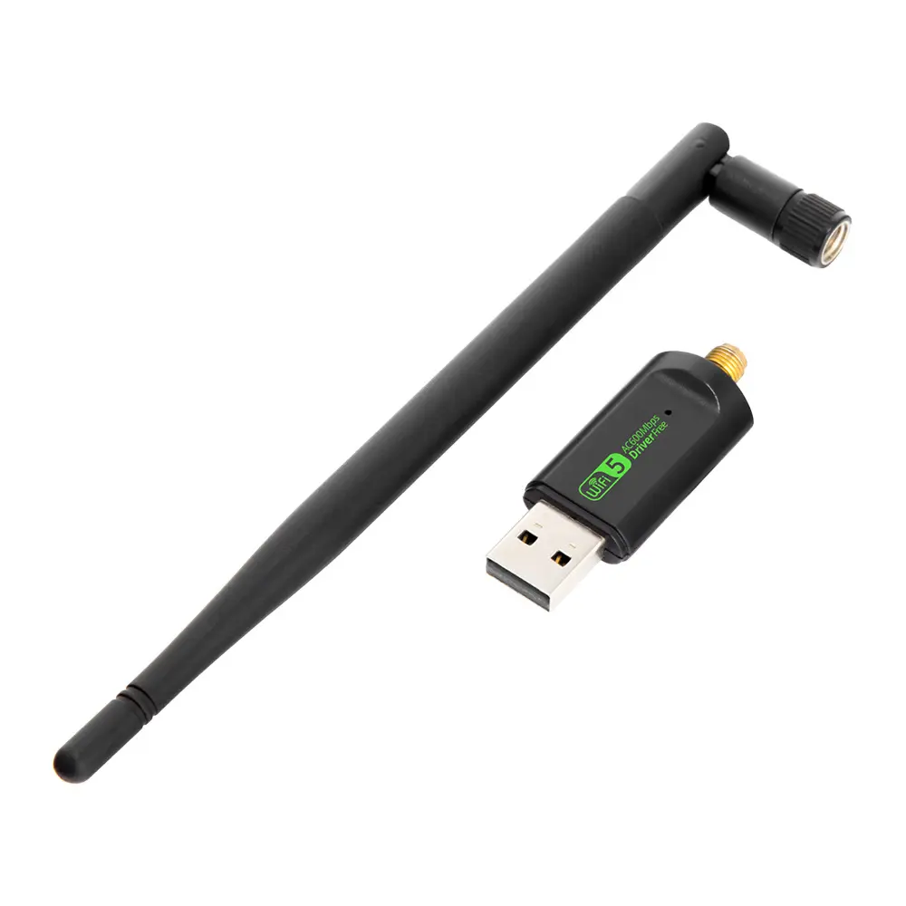 OEM Treiber Kostenlose abnehmbare Antenne 600 Mbit/s USB 2.0 WiFi Adapter RTL8811 Für PC Laptop