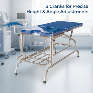Lettino Ginecologico Portatile Sanong-Style in Acciaio Inossidabile Lechi <span class=keywords><strong>A23</strong></span> con Schienale e Tavolo per Esami - Product Image 4