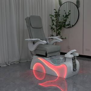 Nouveauté Équipement de salon de manucure Spa pour les pieds Chaise de manucure Luxe Moderne Chaise de pédicure électrique inclinable avec massage en plastique - Product Image 4