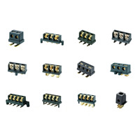 Bloc de bornes à vis pour application d'amplificateur audio de véhicule, PCB, plusieurs positions, bornes de contact en laiton