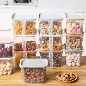 Plastic kitchen container pantry cabinet organizing bins organizer