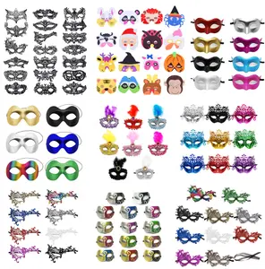 Máscara feminina estilo olho de renda, máscara para festa à fantasia carnaval venética - Product Image 1