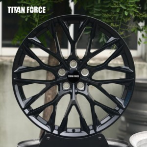 Jantes forgées sur mesure TITAN FORCE 20x10 20x11 5x114.3 P200 Noir brillant pour Ford <span class=keywords><strong>Mustang</strong></span> Shelby <span class=keywords><strong>GT</strong></span> Nissan GTR R35 - Product Image 1