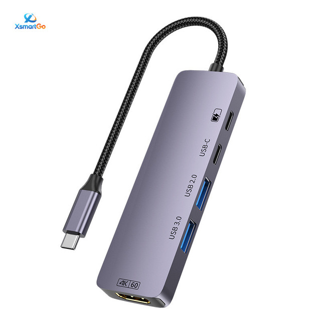 USB-C Docking Station: 4K 60Hz Video Output, USB 3.0 Hub for Laptops