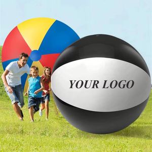 Ballon de plage gonflable en gros, coloré, en PVC, pour fête aquatique en bord de mer, jouet publicitaire personnalisé avec logo, cadeau promotionnel - Product Image 2