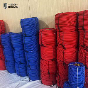 10mm Polyester Latex Bungee Cord Marine Qualité 200 mètres/rouleau Bleu Rouge Pickup Truck Utiliser Bâche Robuste 180kg Casser - Product Image 1