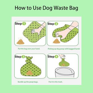 Premium PLA+PBAT & Plastic Strong Dog Poop Waste Bag with Dispenser CE ROHS Certified - Product Image 4