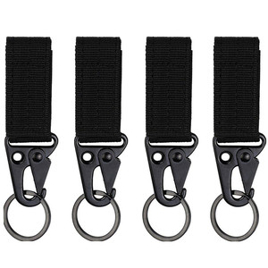 Gancho de hebilla de mosquetón de nailon táctico multifuncional llavero fuerte con clip de cinturón colgante de correas Molle - Product Image 1