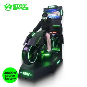 3 DOF VR Motor Game Machine Equipment 9D Virtual Reality Motorcycle Simulator VR Racing Simulation Online Racing Competition