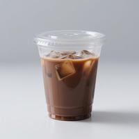 Gobelets à café ou à thé Boba personnalisés, jetables, à paroi simple, en PLA PET, écologiques, compostables, avec couvercles en dôme/plats, logo personnalisé, différentes tailles