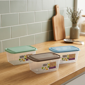 Contenedor Rectangular de Plástico Aral Micro de 1.5L con Tapa (Plástico 1158) Surtido de Colores - Product Image 3