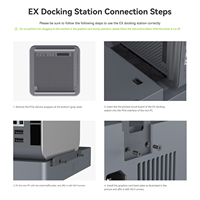 Docking Station Beelink EX Pro PCIe 5.0 EGPU untuk Mini PC, Mendukung Kartu Grafis NVIDIA & AMD untuk Gaming dan Pengeditan Video