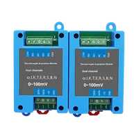 Modul Akuisisi Termokopel Tipe K Sensor Suhu PT100 Konverter RS485 Data Modbus RTU untuk Jaringan Komunikasi