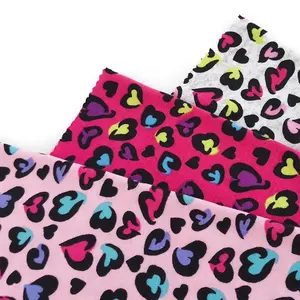 FACTORY DIRECTLY SUPPLY 100% polyester poly spun spandex stretch print baby fabric for t shirt single jersey