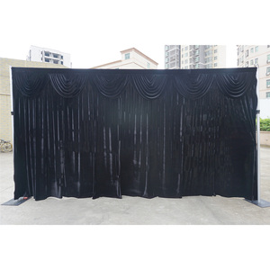 Soporte de lujo de aluminio para telón de fondo, kits de tubos y cortinas para ceremonias de boda - Product Image 2