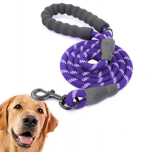 Correa de perro de nailon trenzado redondo fuerte reflectante Multicolor cuerda personalizada para mascotas para entrenar y caminar - Product Image 2