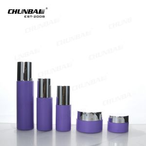 Barattolo di vetro cosmetico a basso profilo barattolo di vetro cosmetico da 200 Ml di lusso 50G barattolo di vetro cosmetico <span class=keywords><strong>lavanda</strong></span> lilla con scatola - Product Image 3