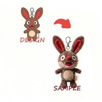 Porte-clés en peluche personnalisé, adorable animal en peluche, vente en gros, OEM, ODM, directement de l'usine, cadeau en vrac