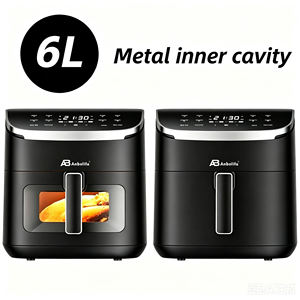 Freidora de Aire Digital Anbolife de 6L con Ventana Visual, 1500W, 8 Menús Preestablecidos, Antiadherente, <span class=keywords><strong>Horno</strong></span> Freidora de Aire, Freidora De Aire <span class=keywords><strong>Ninja</strong></span> OEM ODM - Product Image 6