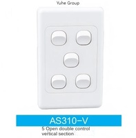 YUHE Prises murales doubles standard australien avec interrupteurs PC et ports de charge USB 10A 250V 4 prises blanches Installation facile
