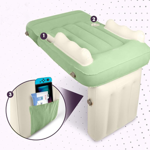 <strong>Inflatable</strong> Foldable Modern Toddler <strong>Airplane</strong> <strong>Bed</strong> with Child Neck Cushion for Kids Living Room Outdoor Hotel &amp; Bedroom Use - Product Image 1
