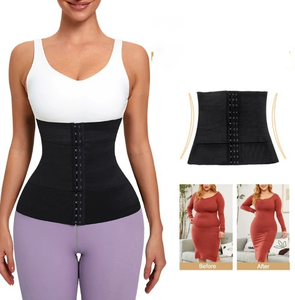 Women's Weight Loss <b>Tummy</b> <b>Control</b> Waist Slimming Belt Shapewear Compression Girdle with Neoprene Material and Button Closure - Product Image 3