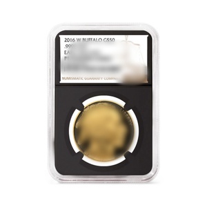 Boîte de protection rigide en plastique pour pièces de monnaie américaines certifiées NGC, PF70 ULTRA CAMEO, dos noir - Product Image 1
