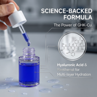 Peptide de cuivre (GHK-Cu) pour sérum anti-âge pour le visage à 99% de pureté 30mL OEM ODM
