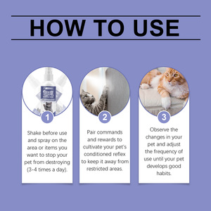 Protection des meubles, empêche les chats et les chiens de gratter le canapé, formule sûre et durable, 50 ml, extrait de menthe, spray anti-mastication pour animaux de compagnie - Product Image 2