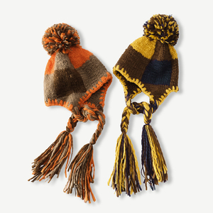 <span class=keywords><strong>Bonnet</strong></span> d'hiver chaud pour l'extérieur, nouveau design, tricoté à la main, avec <span class=keywords><strong>cache</strong></span>-oreilles et pompons, pour garçons et filles, adapté à la plage - Product Image 2