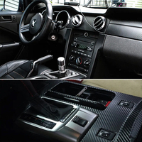 Film vinyle en fibre de carbone 6D pour voiture, rouleau d'autocollants, décalcomanie de logo intérieur, feuille d'emballage, console pour ordinateur portable et téléphone