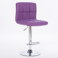 Chaise de salon de coiffure moderne pivotante à 360 degrés en cuir PU réglable en hauteur