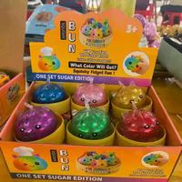 Boîte Mystère Surprise 8,5 cm Jouet Squishy en Forme de Boule, Modèles Assortis Aléatoires, Jouet Anti-Stress, Cadeau de Fête