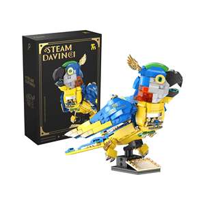 Stelo per bambini Mini mattoni dettagli mobili fai da te creativo modello di pappagallo collezione costruzione blocchi di assemblaggio Kit giocattolo regalo per bambini - Product Image 1