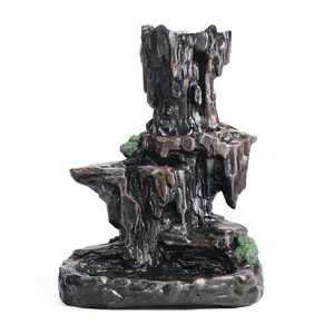 Rockery backflow aromatherapy furnace resin censer Zen backflow sandalwood oven indoor tea ceremony incense ornaments