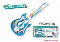 Kids Electric GuitarToy Multifunctional Light up Musical Simulation Instrument Early Educational Play Guitar Gift for Boys&Girls
