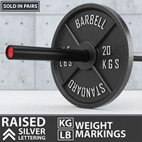 Plaques de poids en fonte VIGFIT Fitness, vente en gros, durables, 20 kg, pour musculation, entraînement de force en salle de sport