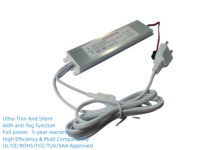 Alimentation LED ultra-mince 24V 48W certifiée CE, étanche IP54, avec prise européenne, pour éclairage de bande LED