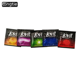 Individuelle Kondome mit Eigenem Logo Genoppt Großhandel Maßgeschneidert für Männer Preise Sex - Product Image 2