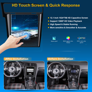 <span class=keywords><strong>Autoradio</strong></span> Android à écran vertical de 10,4 pouces pour VW <span class=keywords><strong>Golf</strong></span> 7 2013+, CarPlay sans fil, Android Auto, GPS, unité multimédia, radio DSP - Product Image 2